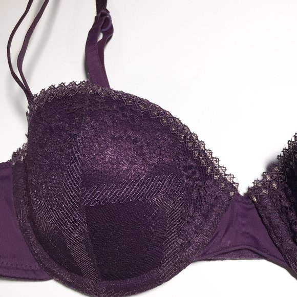 🍒5/$20🍒Joe Fresh Royal Purple Lace Bra - Picture 2 of 4